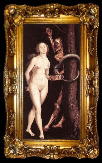 framed  BALDUNG GRIEN, Hans Eve, the Serpent, and Death, ta009-2